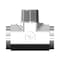 World Wide Fittings Female Pipe to Female Pipe to Male Pipe Branch Tee F3609X12X12X12 - alternate 1